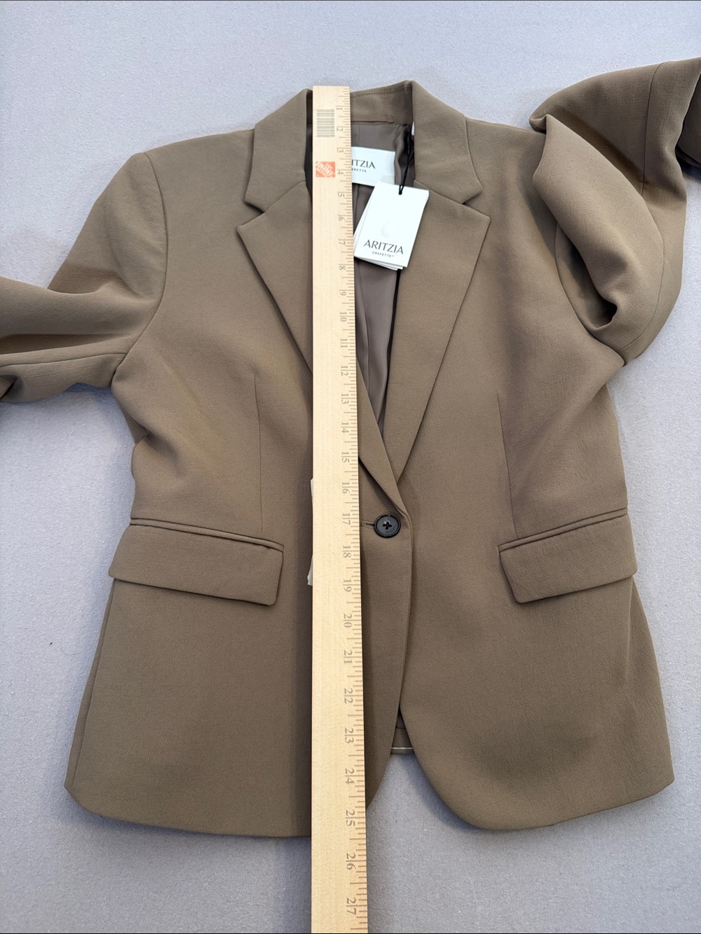 Aritzia "Etiquette" Single-Button Blazer in Folio Brown - Picture 7 of 10